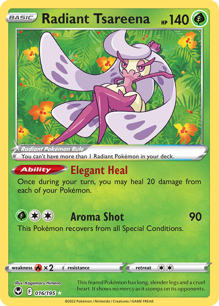 Radiant Tsareena 016/195 - POKEMON SWORD & SHIELD: SILVER TEMPEST