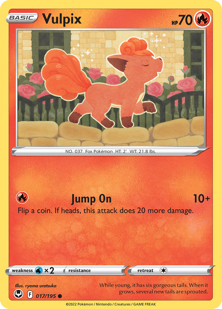Vulpix 017/195 - POKEMON SWORD & SHIELD: SILVER TEMPEST