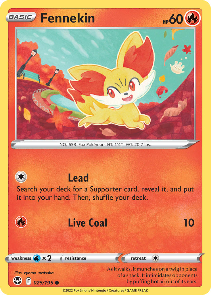 Fennekin 025/195 - POKEMON SWORD & SHIELD: SILVER TEMPEST