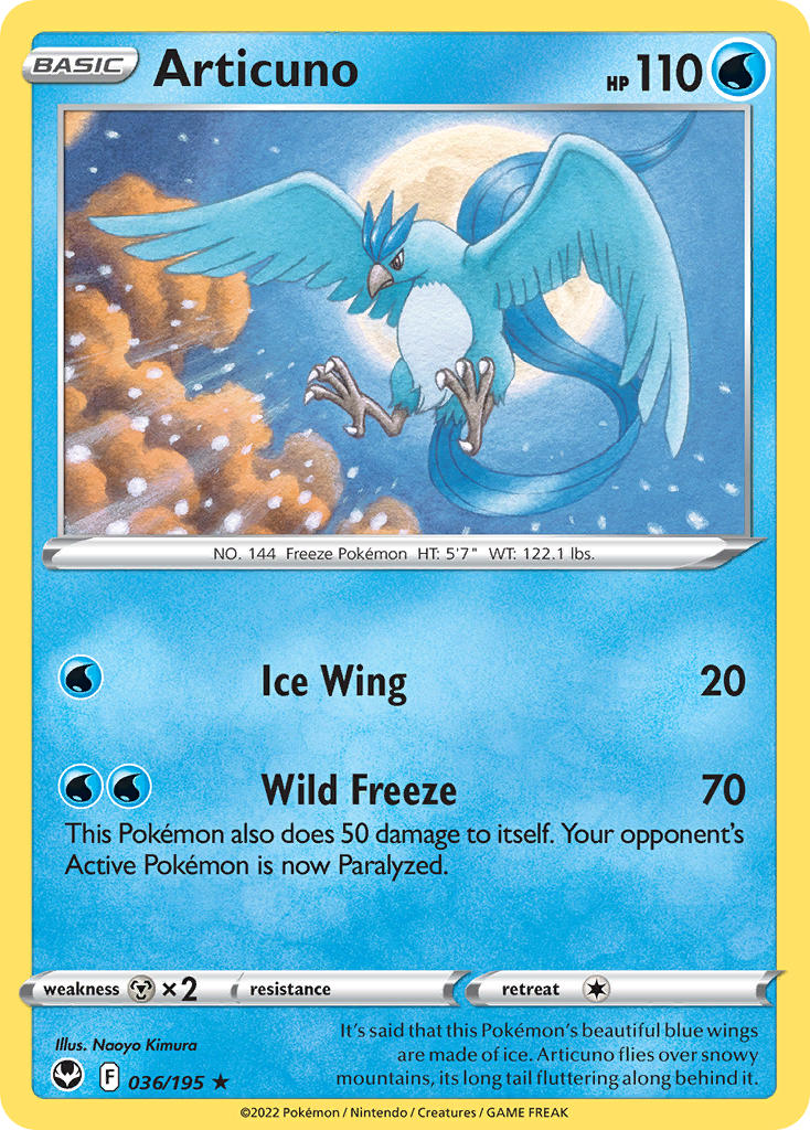 Articuno 036/195 - POKEMON SWORD & SHIELD: SILVER TEMPEST