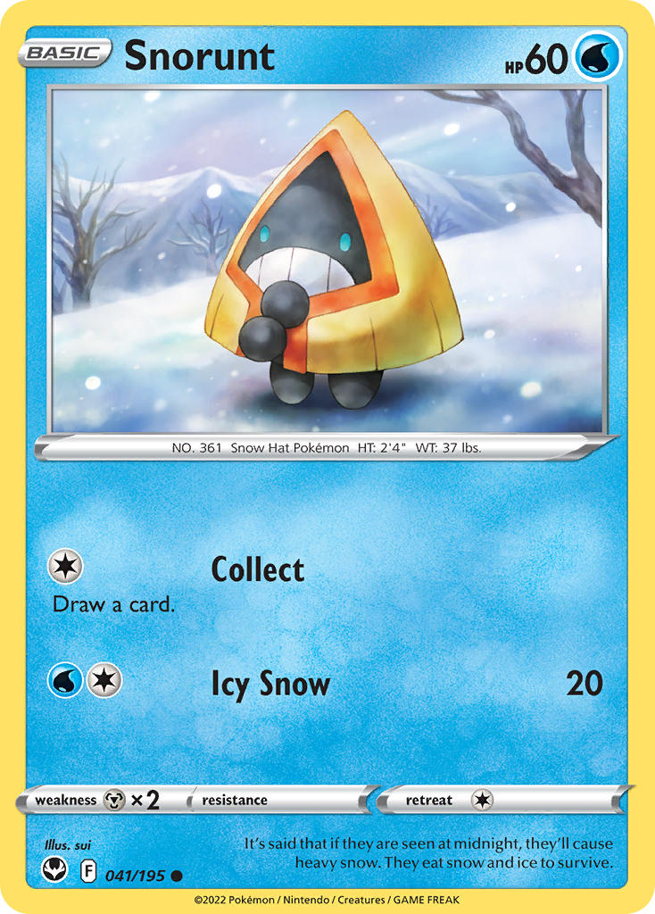 Snorunt 041/195 - POKEMON SWORD & SHIELD: SILVER TEMPEST