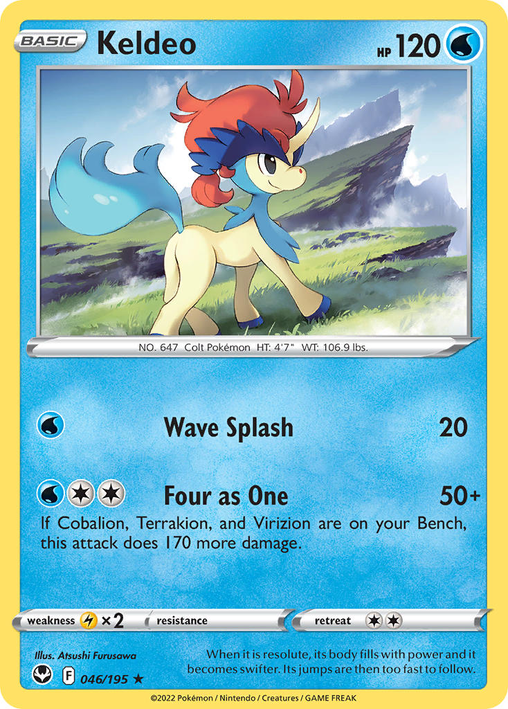 Keldeo 046/195 - POKEMON SWORD & SHIELD: SILVER TEMPEST