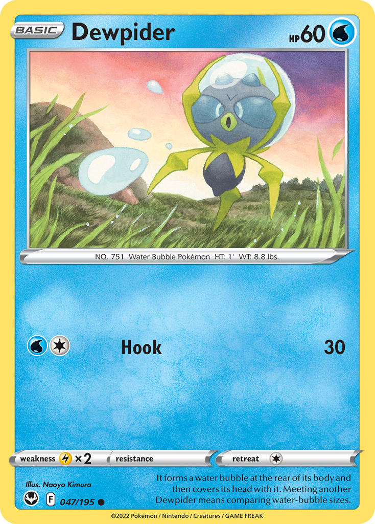 Dewpider 047/195 - POKEMON SWORD & SHIELD: SILVER TEMPEST