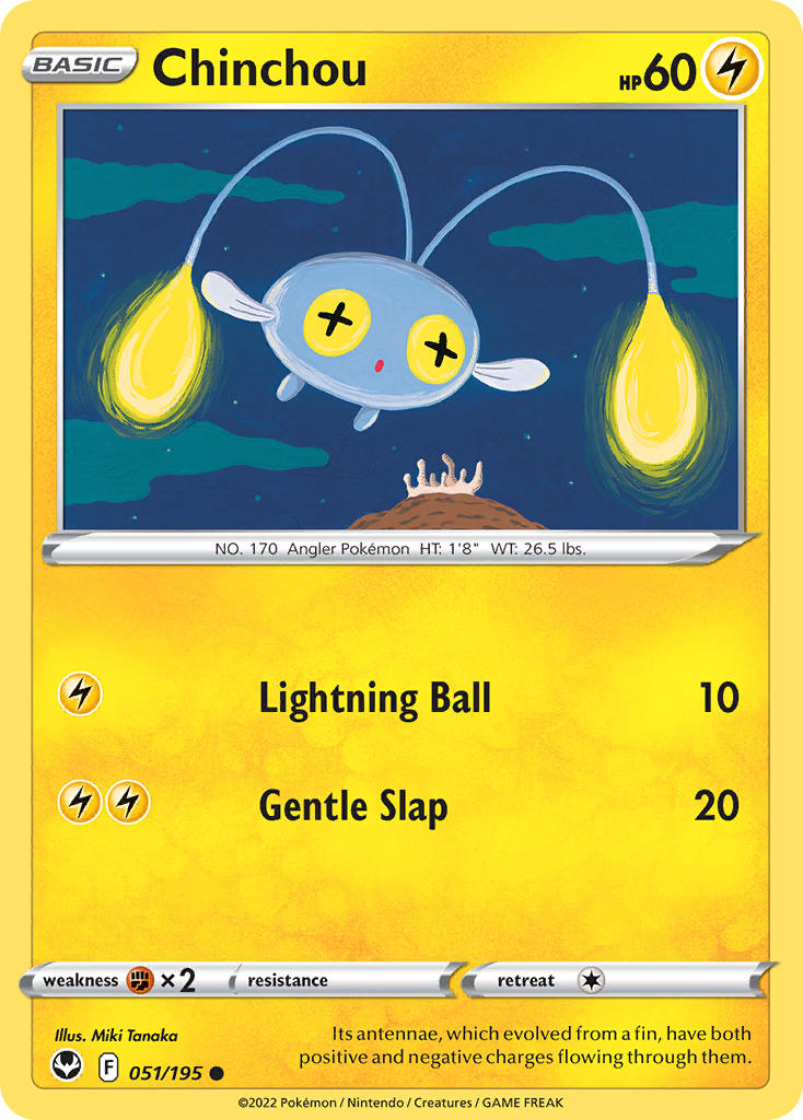 Chinchou 051/195 - POKEMON SWORD & SHIELD: SILVER TEMPEST