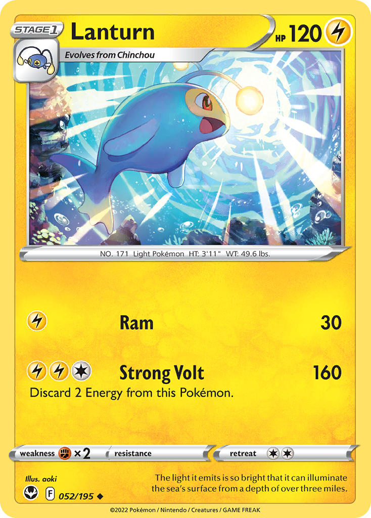 Lanturn 052/195 - POKEMON SWORD & SHIELD: SILVER TEMPEST