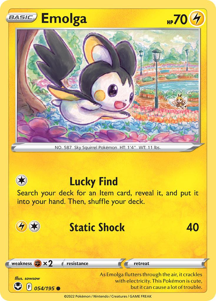 Emolga 054/195 - POKEMON SWORD & SHIELD: SILVER TEMPEST