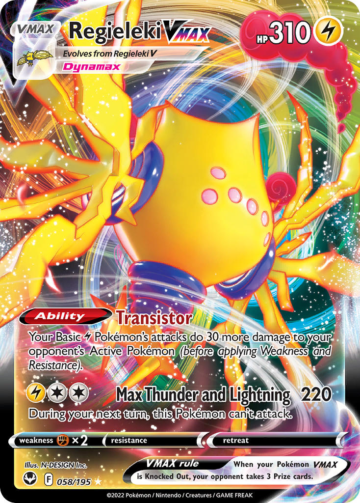 Regieleki VMAX 058/195 - POKEMON SWORD & SHIELD: SILVER TEMPEST