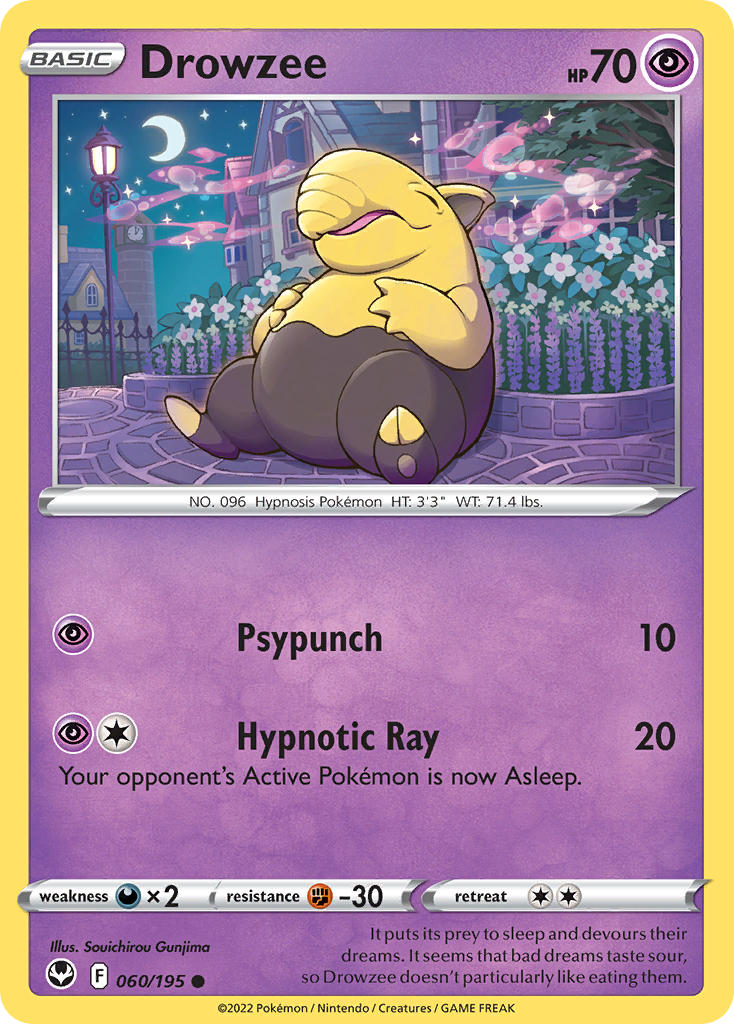 Drowzee 060/195 - POKEMON SWORD & SHIELD: SILVER TEMPEST