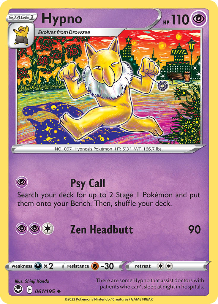 Hypno 061/195 - POKEMON SWORD & SHIELD: SILVER TEMPEST