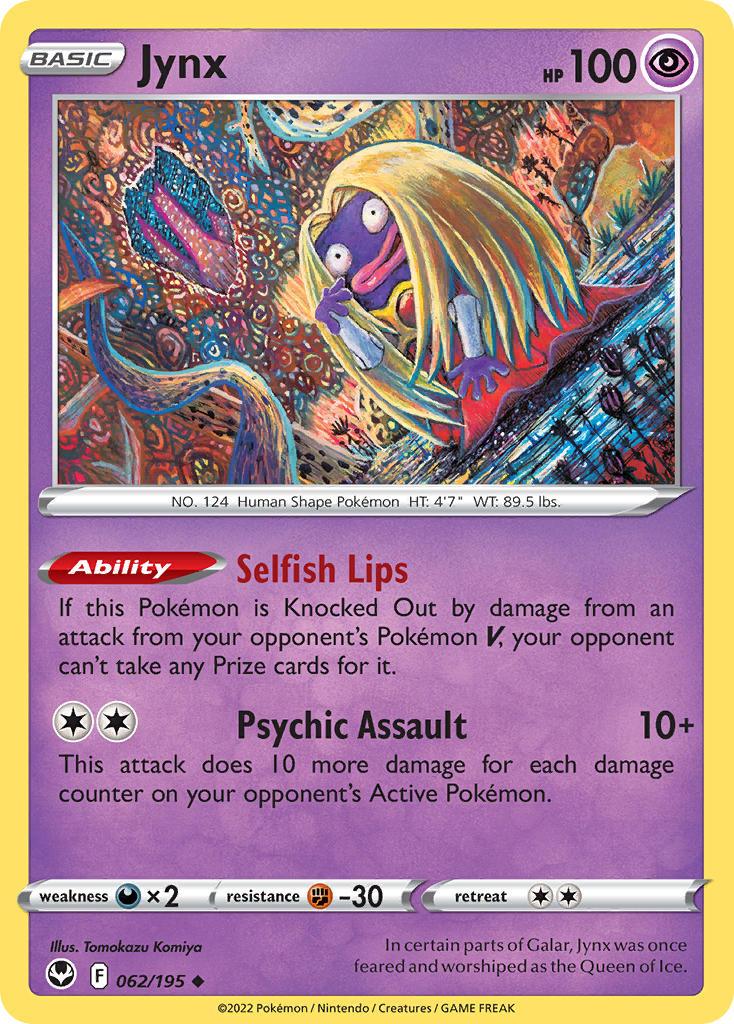 Jynx 062/195 - POKEMON SWORD & SHIELD: SILVER TEMPEST
