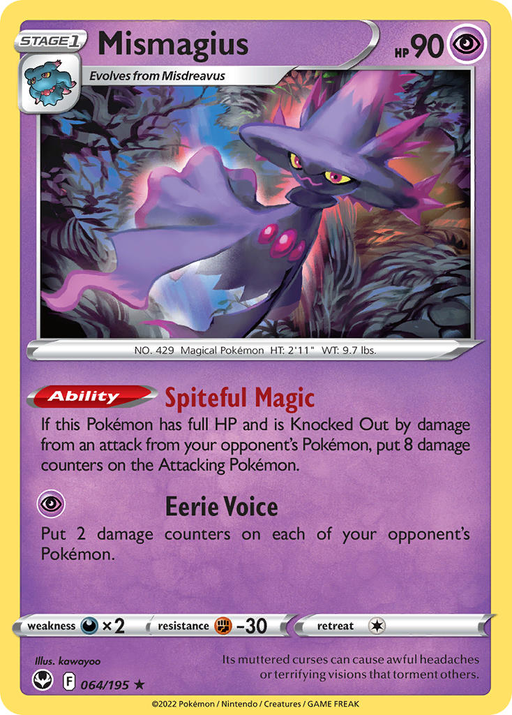 Mismagius 064/195 - POKEMON SWORD & SHIELD: SILVER TEMPEST
