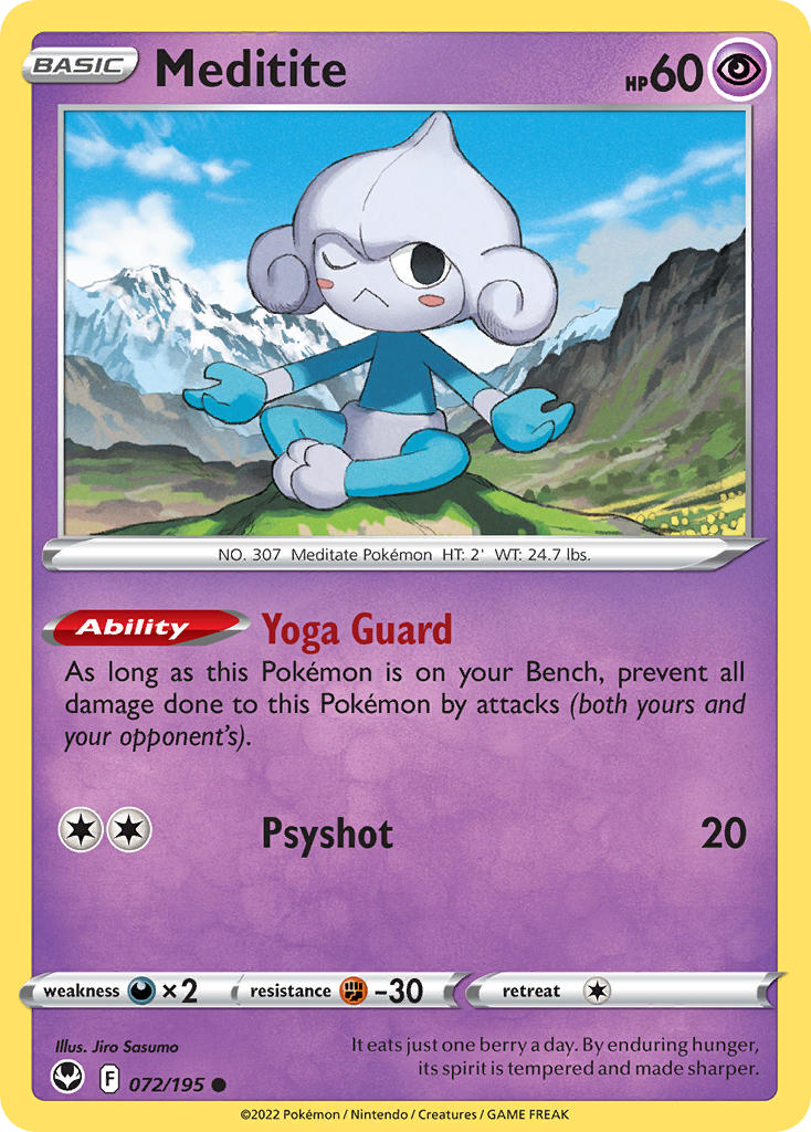 Meditite 072/195 - POKEMON SWORD & SHIELD: SILVER TEMPEST