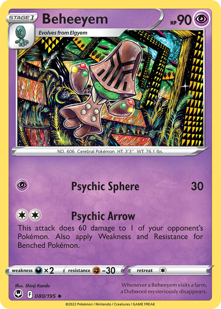 Beheeyem 080/195 - POKEMON SWORD & SHIELD: SILVER TEMPEST