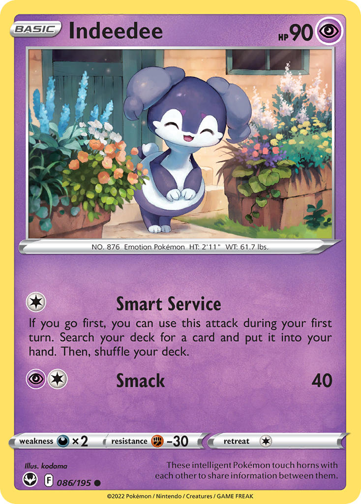 Indeedee 086/195 - POKEMON SWORD & SHIELD: SILVER TEMPEST