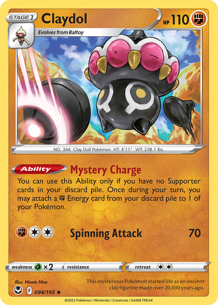 Claydol 094/195 - POKEMON SWORD & SHIELD: SILVER TEMPEST