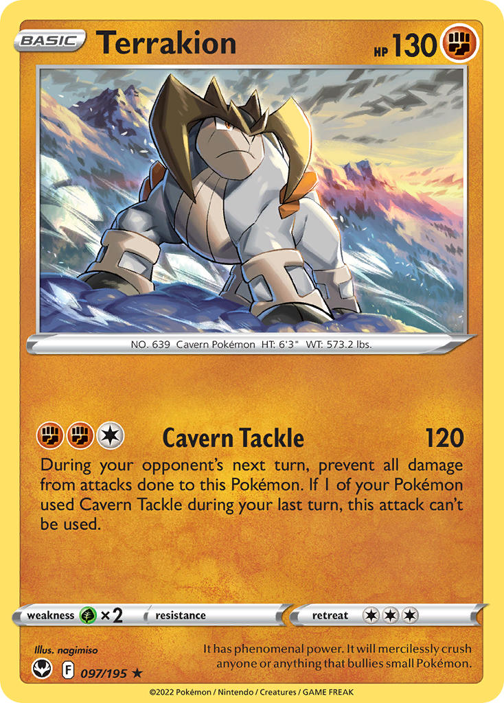 Terrakion 097/195 - POKEMON SWORD & SHIELD: SILVER TEMPEST
