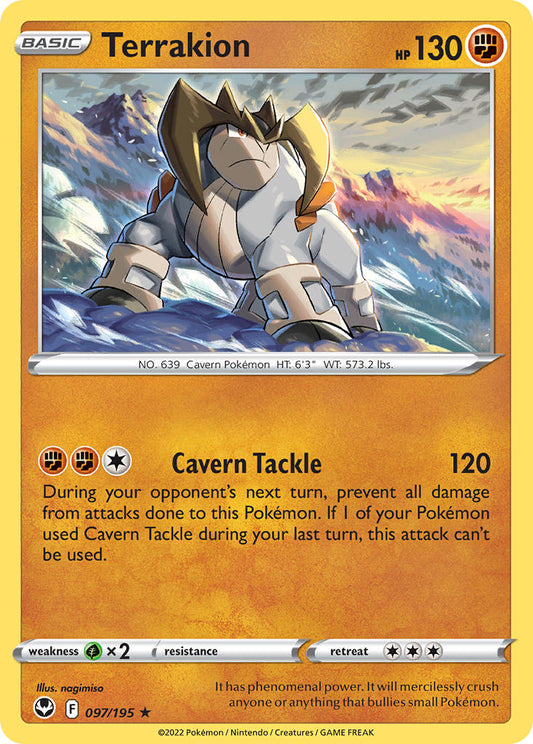 Terrakion 097/195 - POKEMON SWORD & SHIELD: SILVER TEMPEST