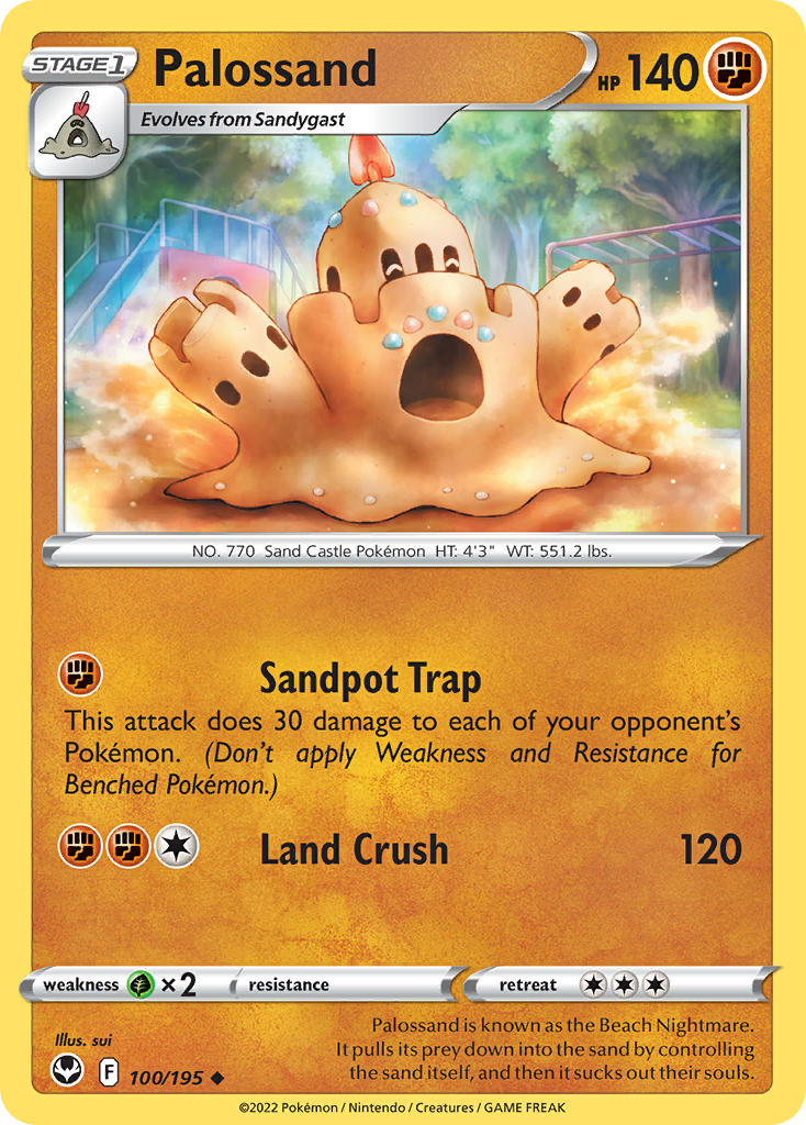 Palossand 100/195 - POKEMON SWORD & SHIELD: SILVER TEMPEST