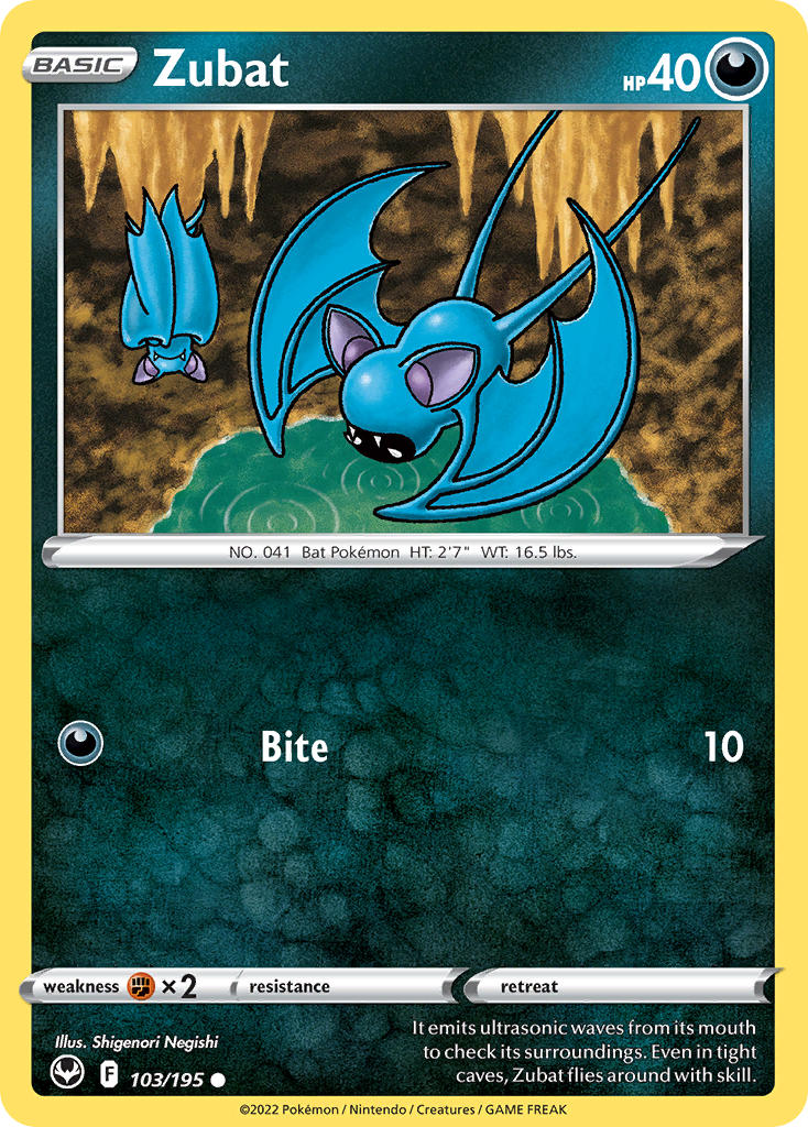 Zubat 103/195 - POKEMON SWORD & SHIELD: SILVER TEMPEST