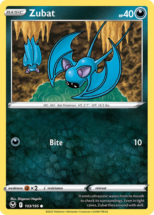 Zubat 103/195 - POKEMON SWORD & SHIELD: SILVER TEMPEST