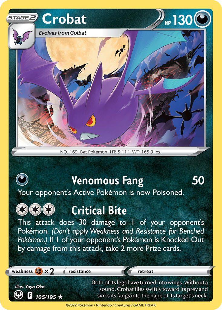 Crobat 105/195 - POKEMON SWORD & SHIELD: SILVER TEMPEST