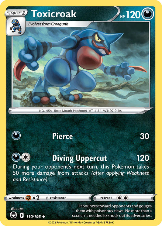 Toxicroak 110/195 - POKEMON SWORD & SHIELD: SILVER TEMPEST