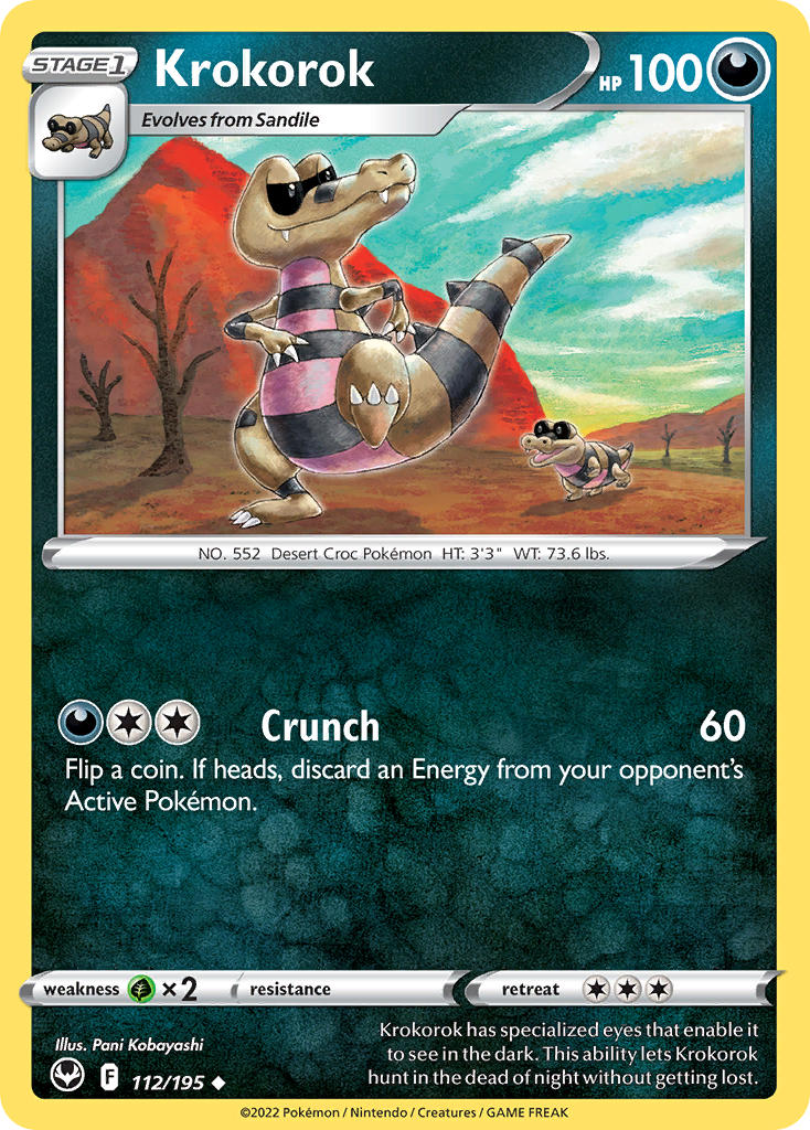 Krokorok 112/195 - POKEMON SWORD & SHIELD: SILVER TEMPEST