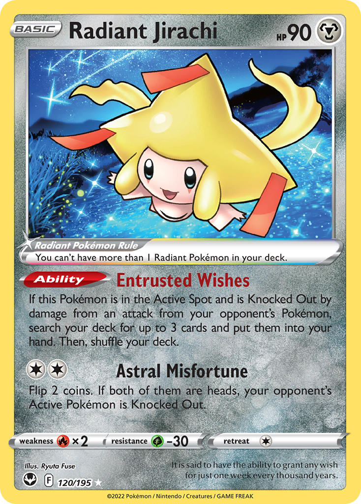 Radiant Jirachi 120/195 - POKEMON SWORD & SHIELD: SILVER TEMPEST