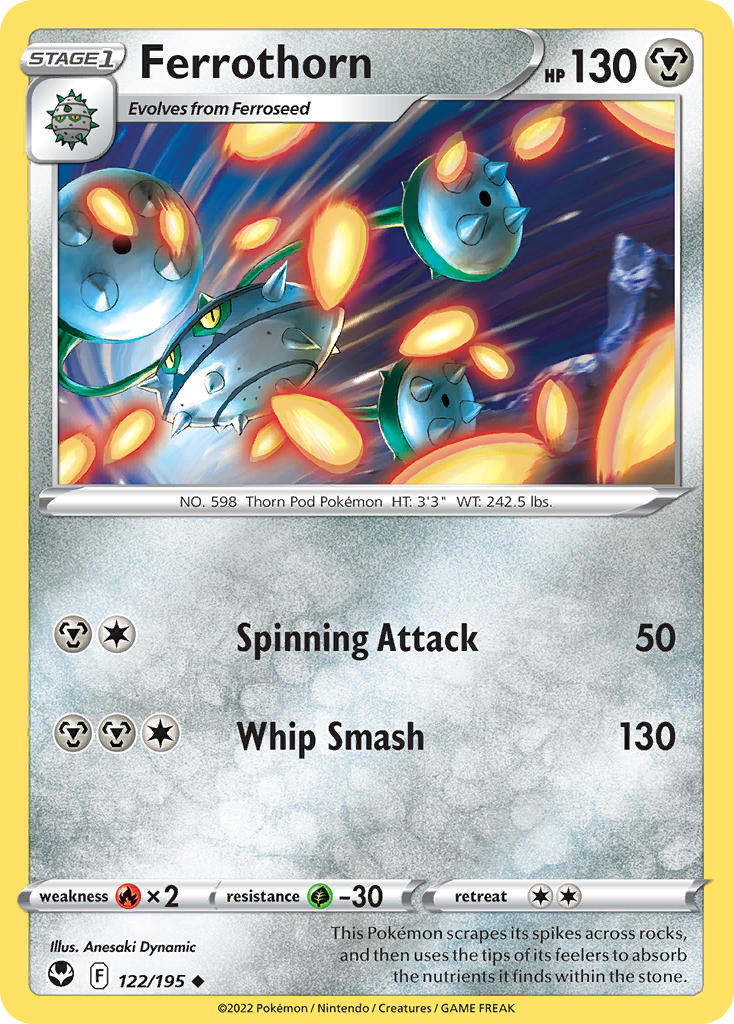 Ferrothorn 122/195 - POKEMON SWORD & SHIELD: SILVER TEMPEST
