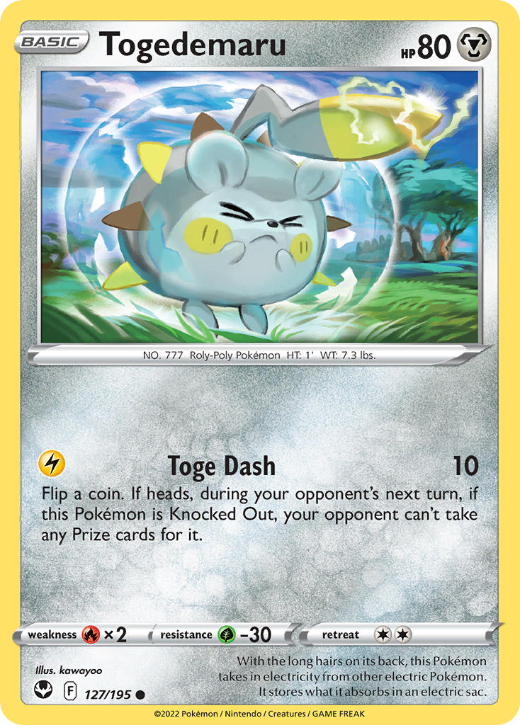 Togedemaru 127/195 - POKEMON SWORD & SHIELD: SILVER TEMPEST