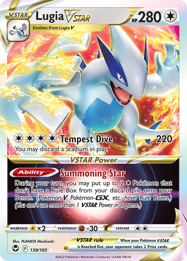 Lugia VSTAR 139/195 - POKEMON SWORD & SHIELD: SILVER TEMPEST