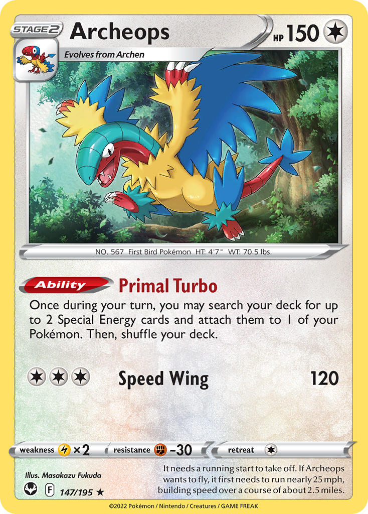 Archeops 147/195 - POKEMON SWORD & SHIELD: SILVER TEMPEST