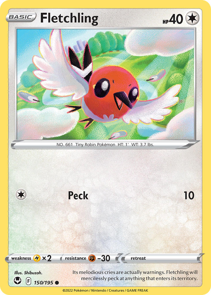 Fletchling 150/195 - POKEMON SWORD & SHIELD: SILVER TEMPEST