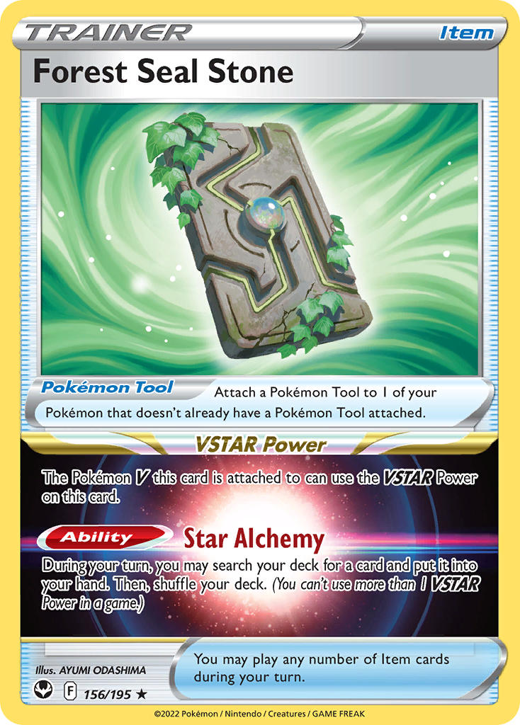 Forest Seal Stone 156/195 - POKEMON SWORD & SHIELD: SILVER TEMPEST