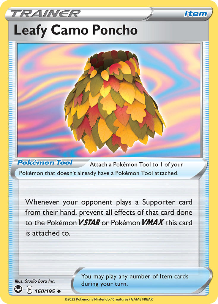 Leafy Camo Poncho 160/195 - POKEMON SWORD & SHIELD: SILVER TEMPEST