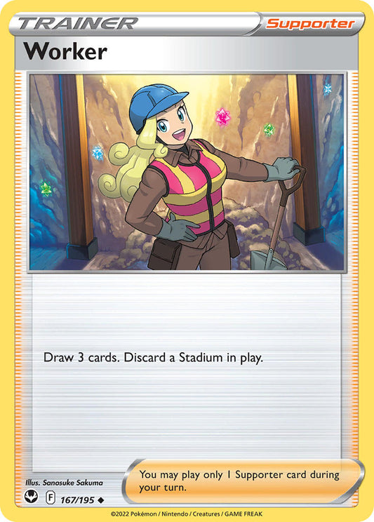 Worker 167/195 - POKEMON SWORD & SHIELD: SILVER TEMPEST