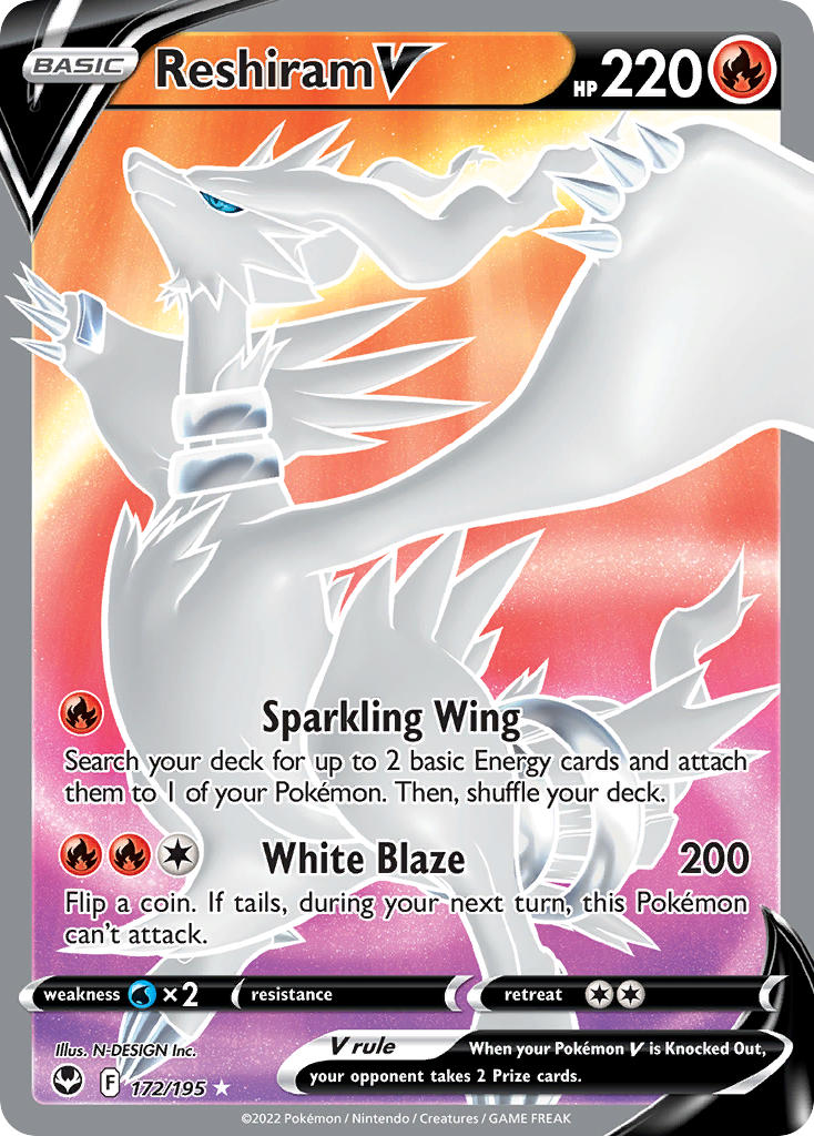 Rashiram V 172/195 - POKEMON SWORD & SHIELD: SILVER TEMPEST