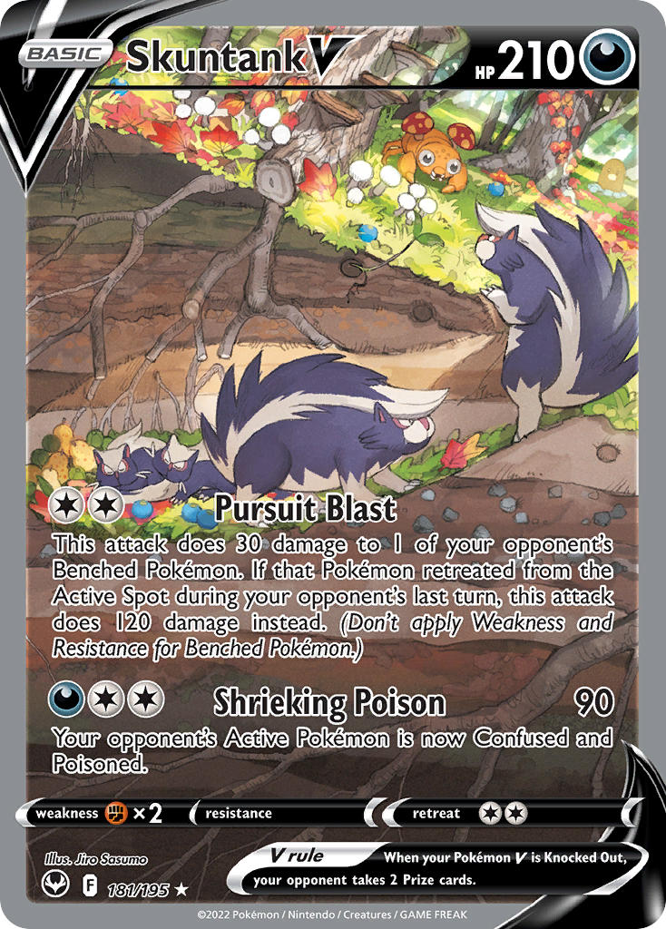 Skuntank V 181/195 - POKEMON SWORD & SHIELD: SILVER TEMPEST