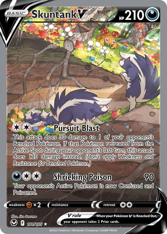 Skuntank V 181/195 - POKEMON SWORD & SHIELD: SILVER TEMPEST