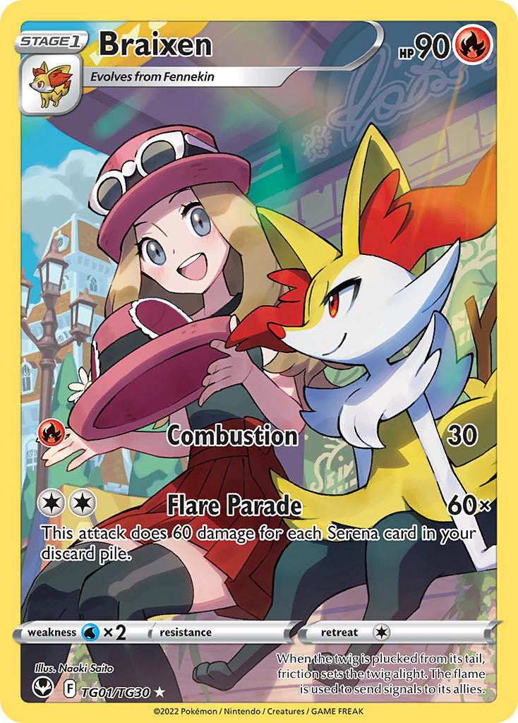 Braixen TG01/TG30 - POKEMON SWORD & SHIELD: SILVER TEMPEST | TRAINER GALLERY