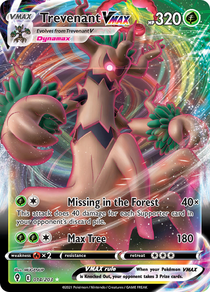 Trevenant VMAX 014/203 - POKEMON SWORD & SHIELD: EVOLVING SKIES