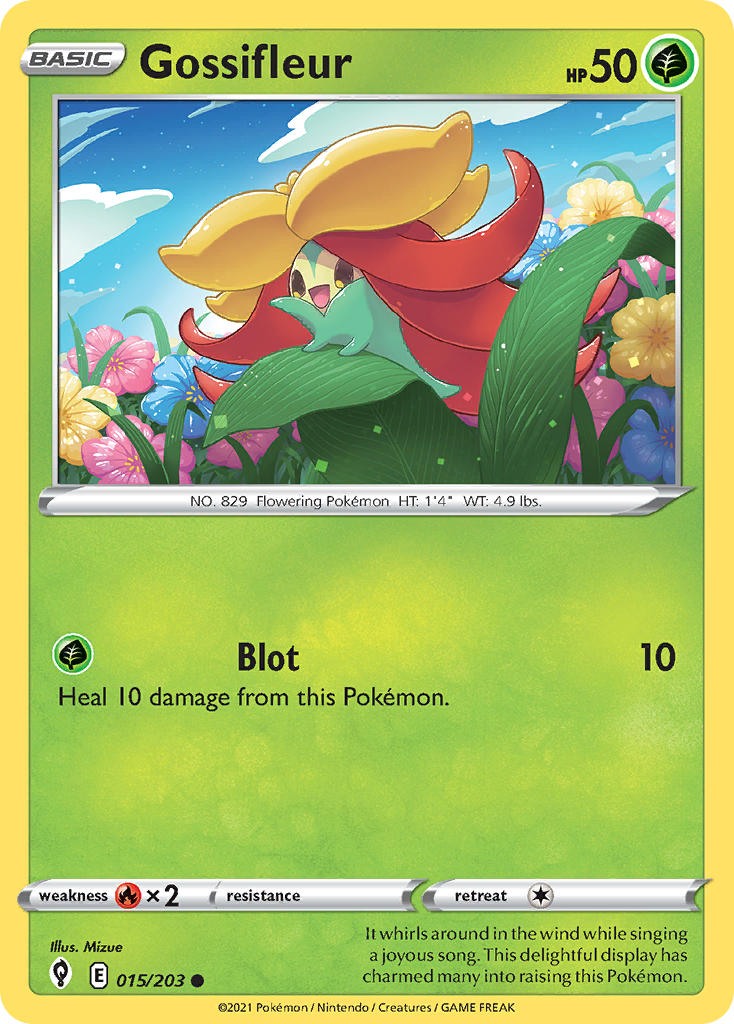 Gossifleur 015/203 - POKEMON SWORD & SHIELD: EVOLVING SKIES