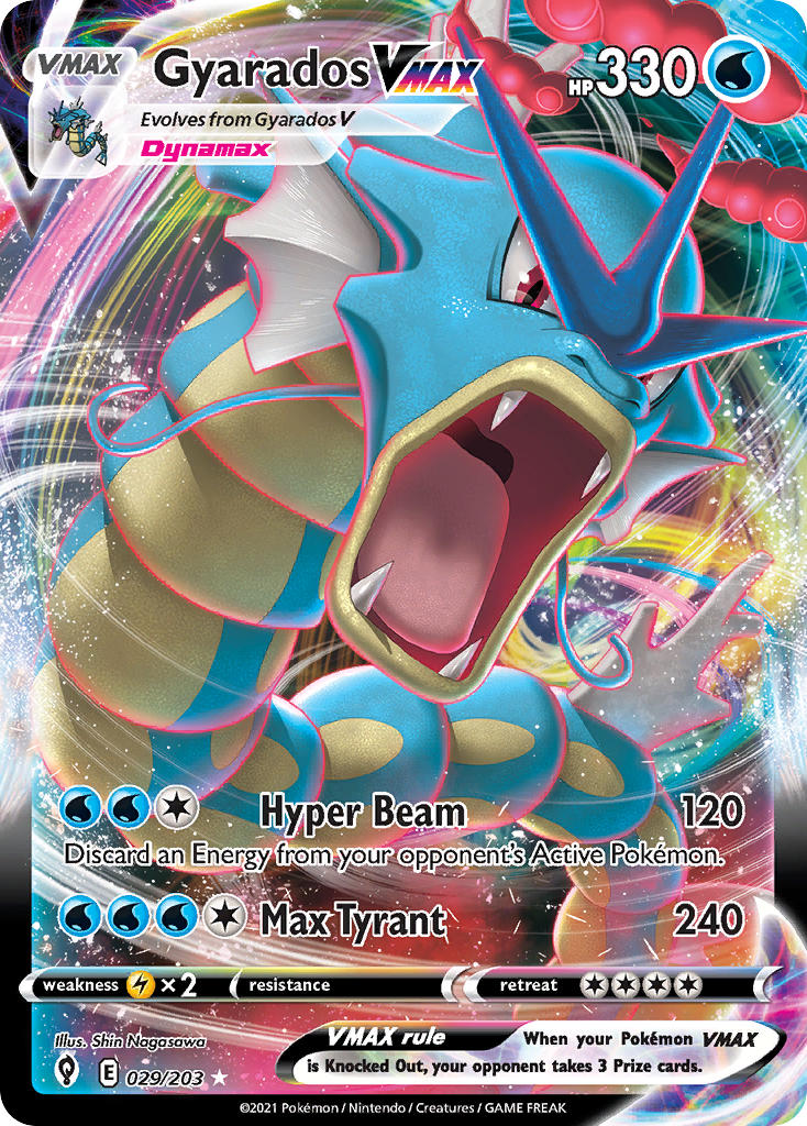 Gyarados VMAX 029/203 - POKEMON SWORD & SHIELD: EVOLVING SKIES