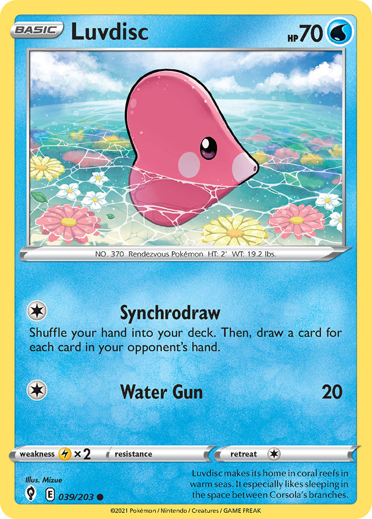 Luvdisc 039/203 - POKEMON SWORD & SHIELD: EVOLVING SKIES