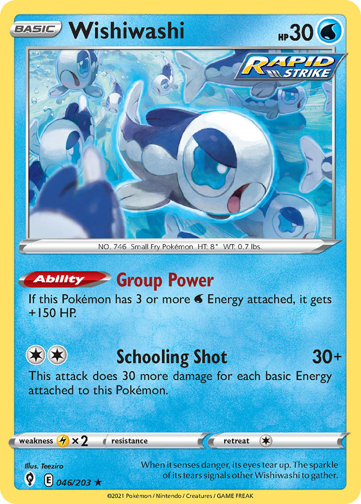 Wishiwashi 046/203 - POKEMON SWORD & SHIELD: EVOLVING SKIES