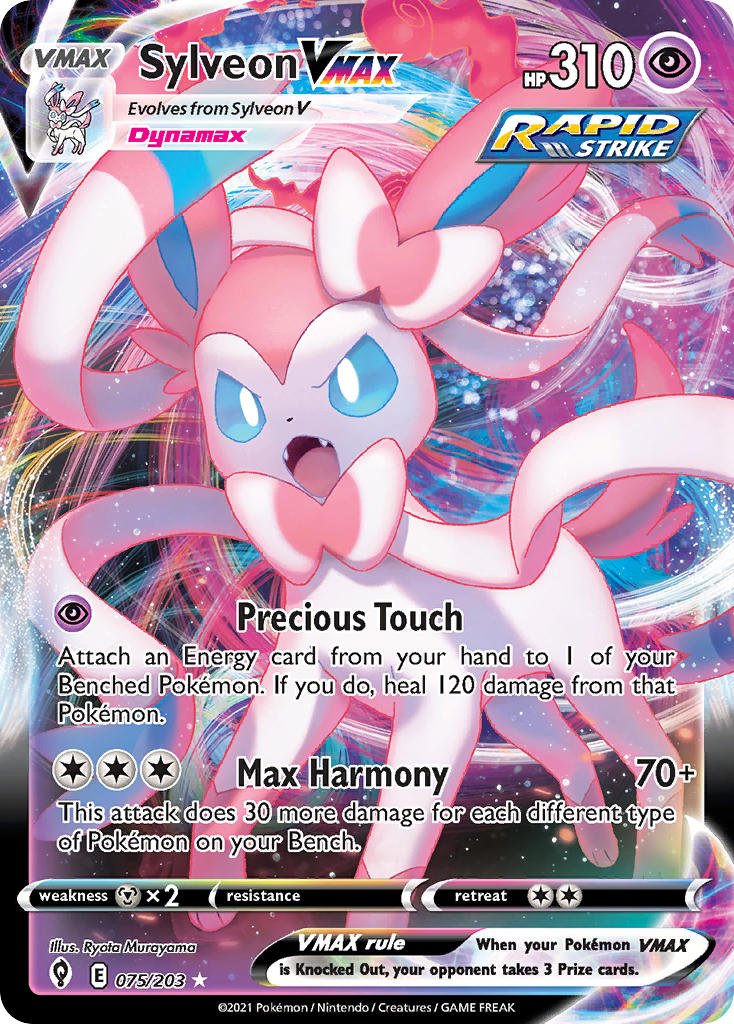 Sylveon VMAX 075/203 - POKEMON SWORD & SHIELD: EVOLVING SKIES