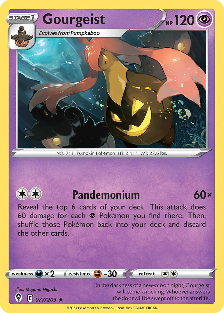 Gourgeist 077/203 - POKEMON SWORD & SHIELD: EVOLVING SKIES