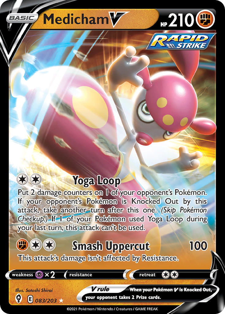 Medicham V 083/203 - POKEMON SWORD & SHIELD: EVOLVING SKIES