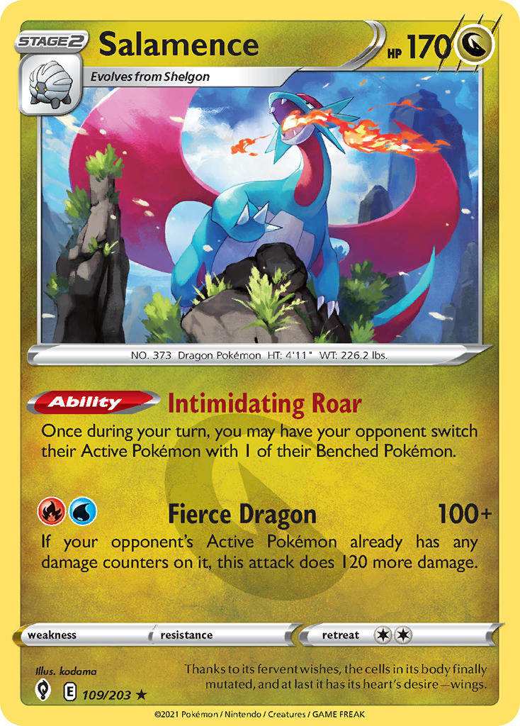 Salamence 109/203 - POKEMON SWORD & SHIELD: EVOLVING SKIES