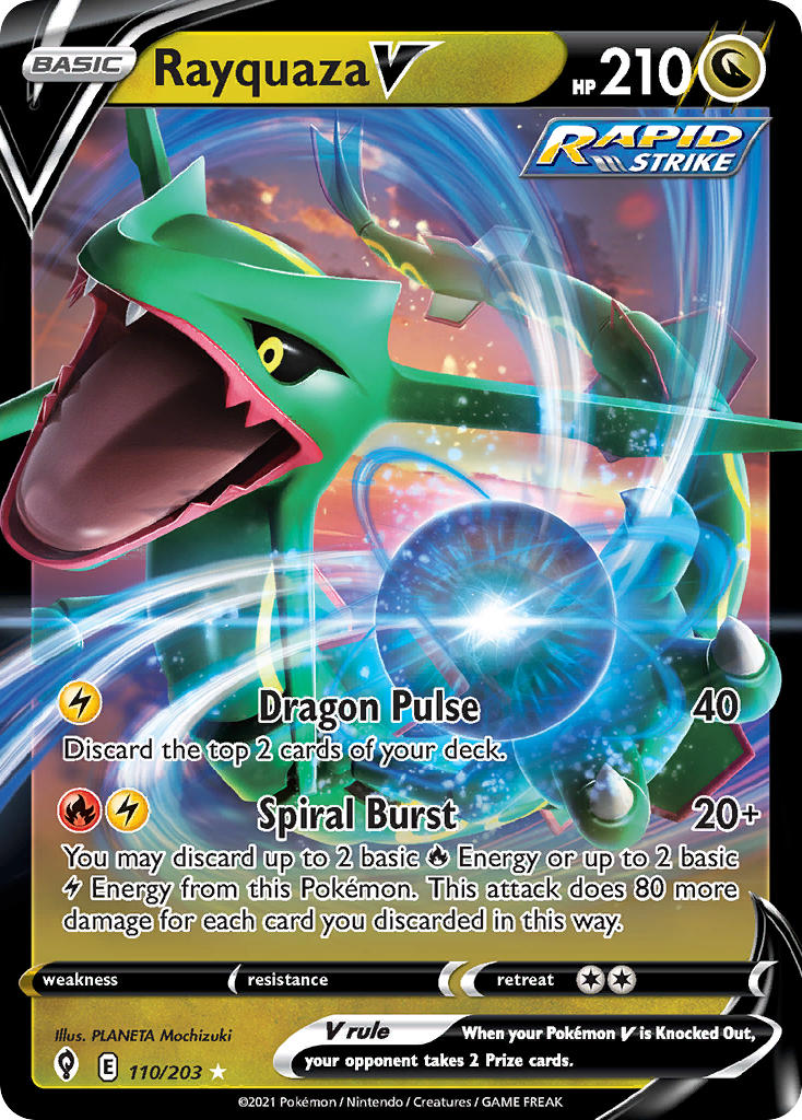 Rayquaza V 110/203 - POKEMON SWORD & SHIELD: EVOLVING SKIES